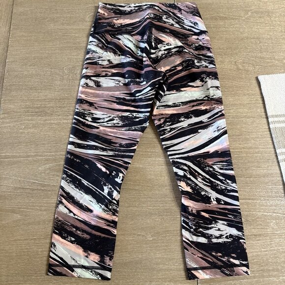 Lululemon Wunder Under HR Tight 25” Luxtreme SPLS Pink Black LW5BSNS Size 6 - Picture 3 of 5